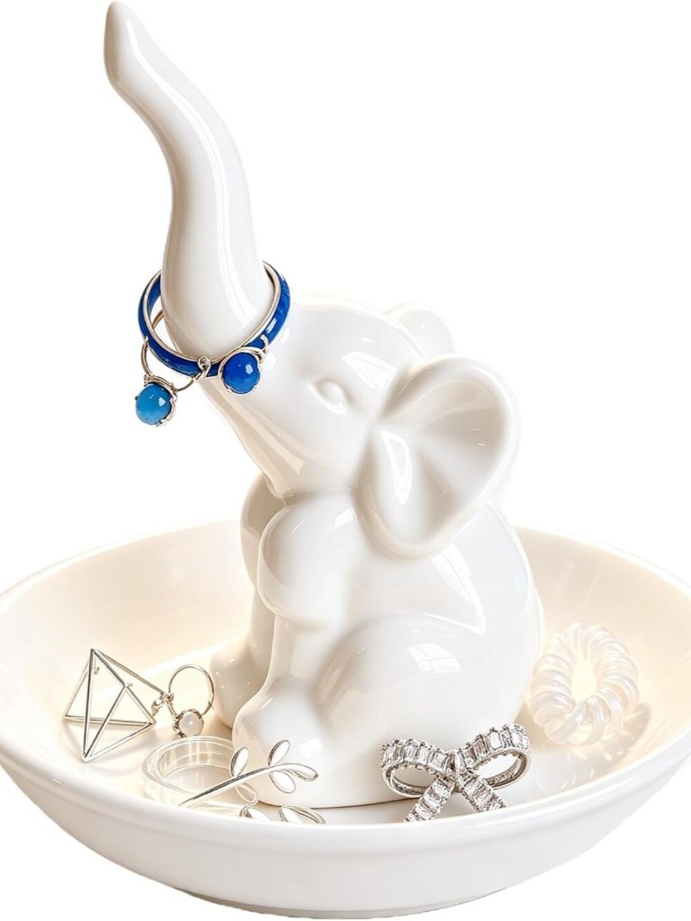 Elephant Gifts for Mom Mothers Day Ring Holder Ring Dish, Elephant Gifts for Wom